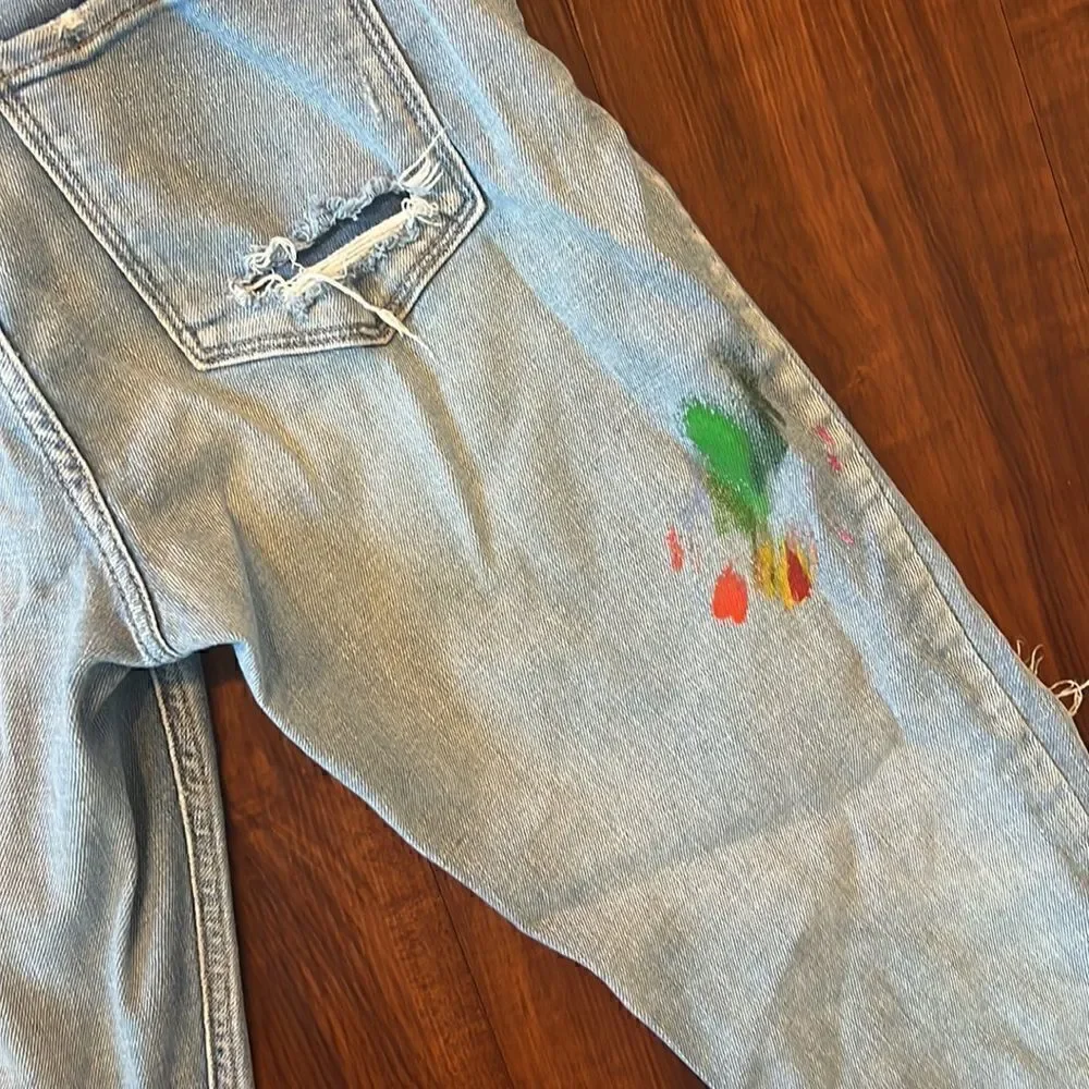 Pistola Jeans - Ripped / Paint - Size 27 - Like New - Amazing Jeans - Light